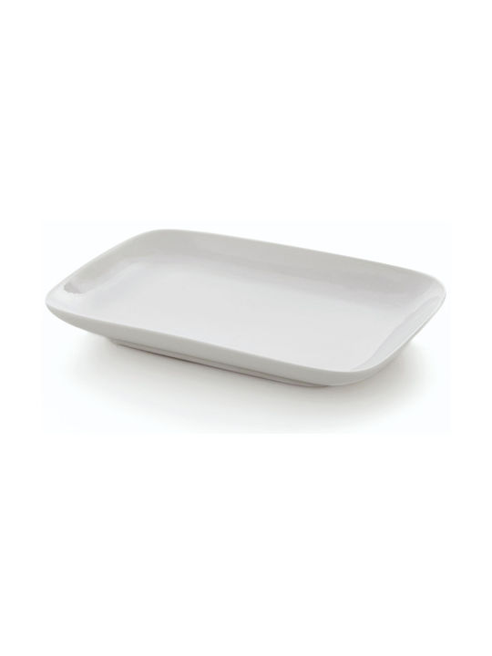 Πιατέλα Ορθογώνια Πορσελάνης Λευκή 21x13,5cm Gtsa 60-071123 00011383