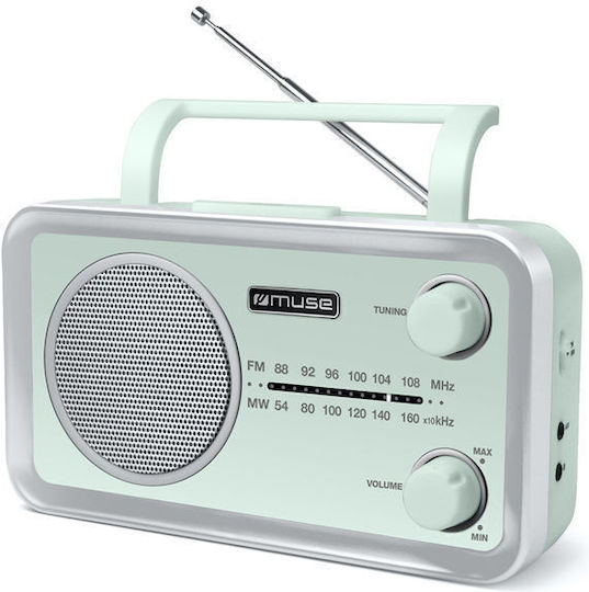Muse MF-060 AG Φορητό Ραδιόφωνο Ρεύματος / Μπαταρίας Πράσινο
