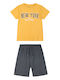 Kids' Set with Shorts Summer 2pcs Anthracite