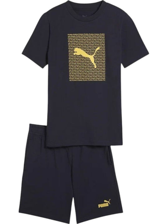 PUMA Kids' Set with Shorts Summer 2pcs Blue