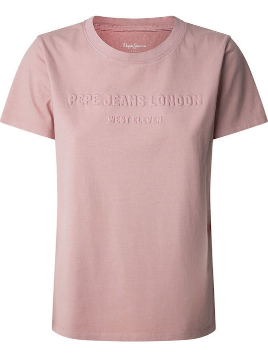Pepe Jeans Damen Lorette T-Shirt – Rundhals, 100% Baumwolle, Loose Fit