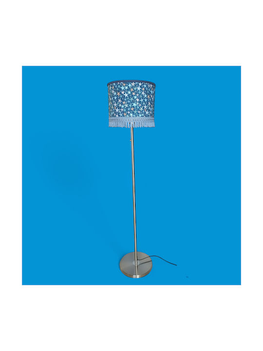 Oxygen Light Blue Подова Лампа В170см. с Цокъл за Крушка E27 Син