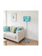 Oxygen Blue Fields Floor Lamp with Socket for Bulb E27 Green