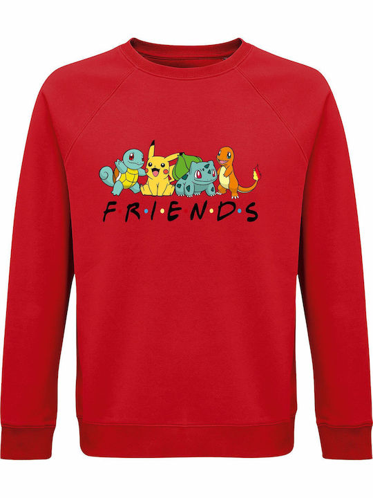 Παιδικό Φούτερ Red Pokemon Friends