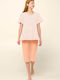 Vamp Summer Women's Pyjama Set Salmon