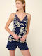 Vamp Winter Babydoll Blue Cavern