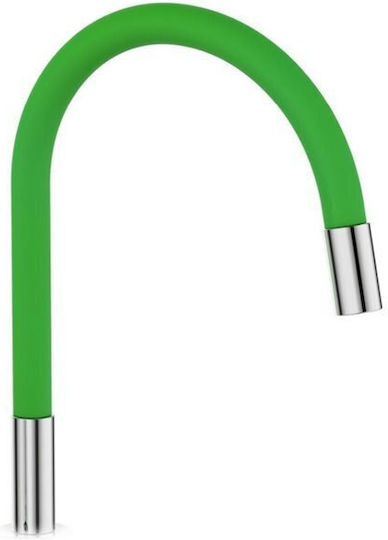 Grüner Chrom Flexibler Top-Flow Waschbecken-Auslauf 086827 Interflex