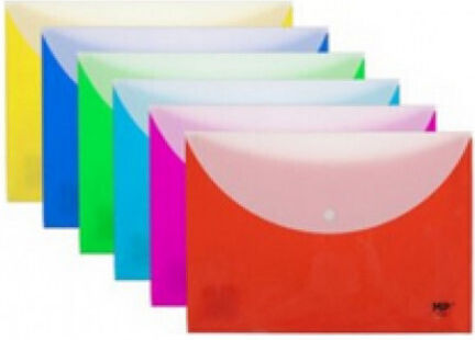 Mapă cu Buton A4 Mp Bicolor Albastru Pc026