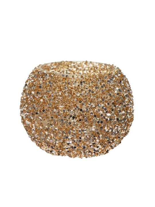 Art et Lumiere Kerzenhalter Glas in Gold Farbe ...