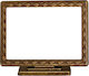 Messing-Gedenkrahmen Wetterfest Seitenbasis Antik Matt Dimension 18 x 24 cm