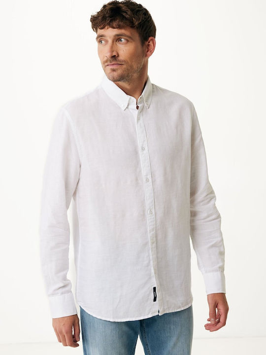 Mexx Μακρυμάνικo Πουκάμισο White