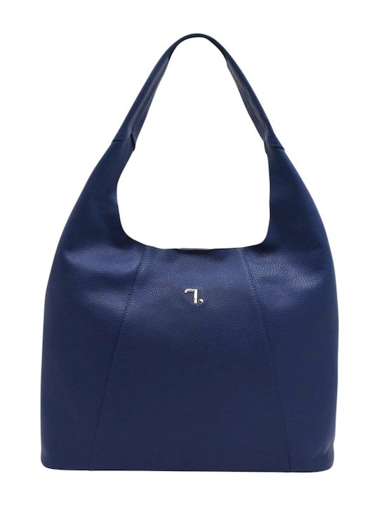 Leather Women's Bag Shoulder Blue