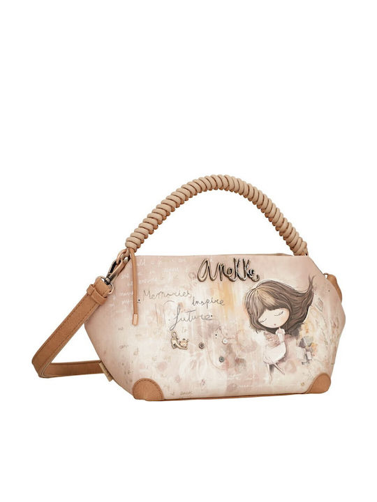 Damentasche Schultertasche Beige