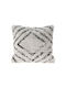 Sofa Cushion White/Black 45x45cm