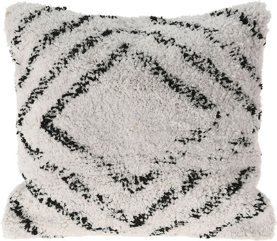 Sofa-Kissen Weiß/Schwarz 45x45cm