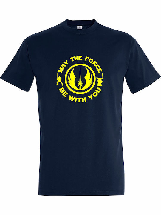 Kids' T-shirt French Navy May The Force Be With...