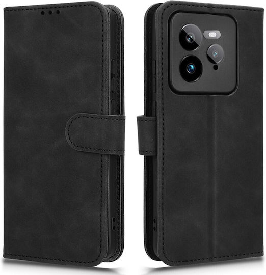 Skin Back Cover Leather Magnetic Black (Realme GT 7 Pro)