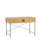 Scandi Wooden Console Table Wood & Metal Natural Shade L120xW60xH76.5cm