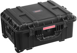 Vevor 2.5 Cu.ft Αδιάβροχη Σκληρή Θήκη Κυλιόμενες Ρόδες & Αναδιπλούμενη Λαβή Μαύρη