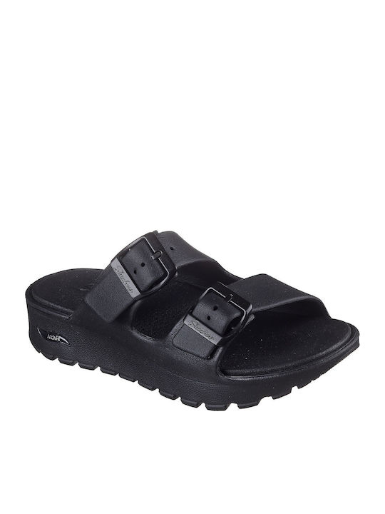 Arch Fit Footsteps Women's Flat Sandals in Black Color