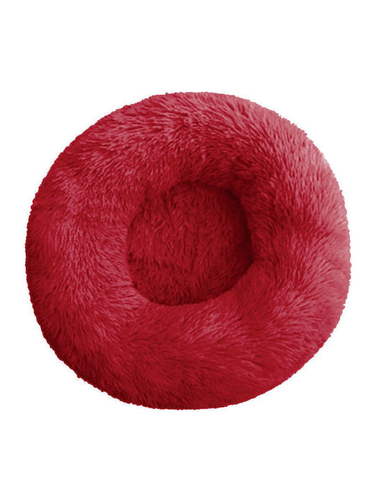 Denik Pets Mattress Dog Round Burgundy 80x80cm