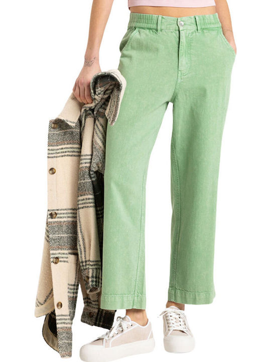 Roxy Break My Soul Women's Fabric Trousers Basil