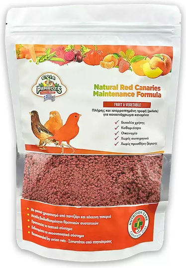 Evia Parrots Natural Red Canaries Maintenance Pellets Κόκκινα Καναρίνια 500g