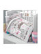 Beauty Home Art 5600 Baby Sheets Set Crib Cotton Fitted Pink 100x150cm