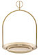Iliadis Metallic Round Decorative Tray 24x24x34cm