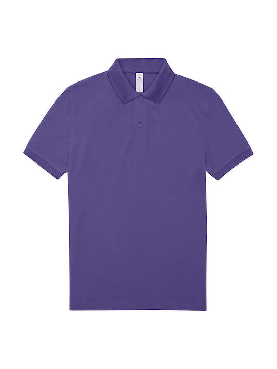 B&C Männer Werbebekleidung T-Shirt Kurzärmelig Radiant Lila