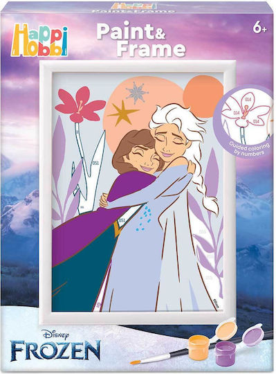 Happihobbi Paint & Frame Paint By Numbers Disney Frozen 1038-41034