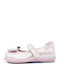 Kids Anatomic Leather Ballerinas with Hoop & Loop Closure Beige