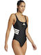 3-Stripes Activewear Badeanzug Schwarz