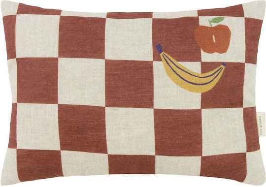 Nobodinoz Sofa-Kissen Maroon 22x33cm.