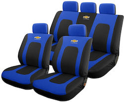 Takeposition Car Seat Covers Set 9 Pieces Polyester Black