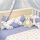 Baby Oliver Crib Bumpers Braided Inside Blue 20...
