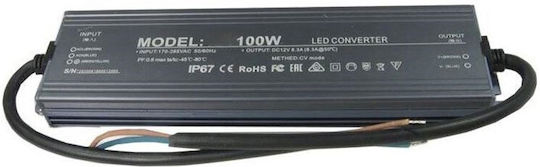 Lucas LED Power Supply Waterproof IP67 Power 100W with Output Voltage 24V