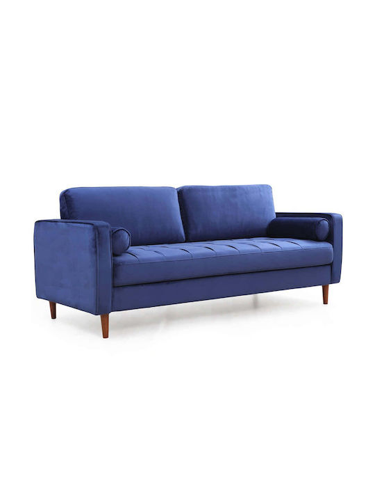 Rome Dreisitzer Sofa Navy Blue 215x70x90cm