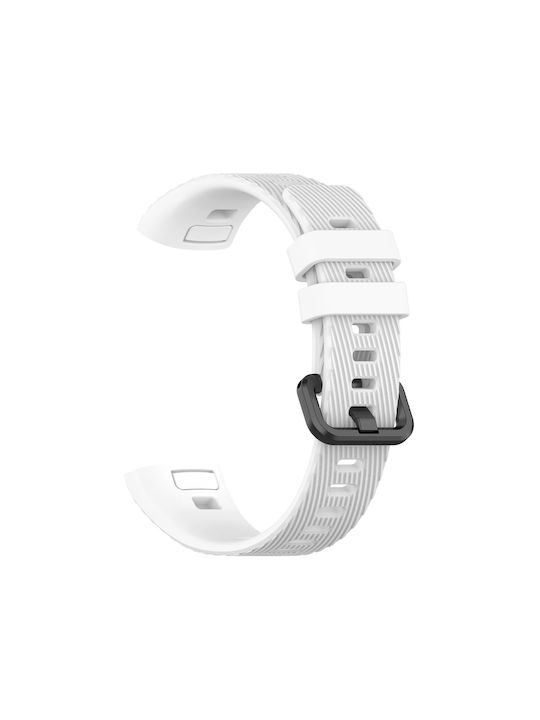 Λουράκι Σιλικόνης Λευκό (Huawei Band 3, Huawei Band 4 Pro)