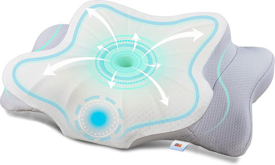 Linomag Ортопедична възглавница с Memory Foam 40x18x18см в Бежов цвят