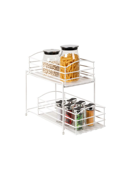 General Trade Tabletop Metal Base 36x19x32.5cm White