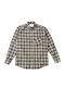 Long-sleeved Flannel Shirt Blue
