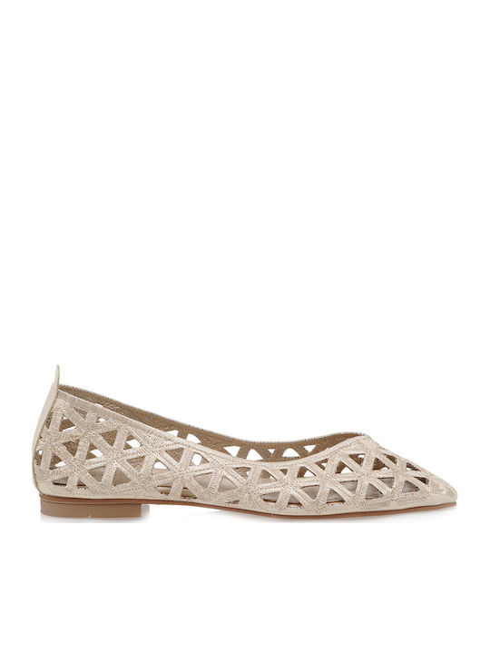 Lara Conte Madrid Synthetic Leather Ballerinas White