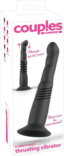 Couples Choice G P-Spot Vibrator for Couples with Remote Control 15cm Black
