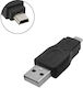 USB Мъжки Мини Конвертор USB-B Мъжки в USB-B Женски