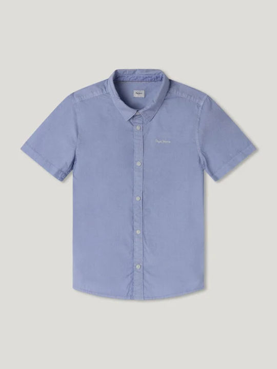 Pepe Jeans Kids Shirt Short Sleeve Blue Cabel