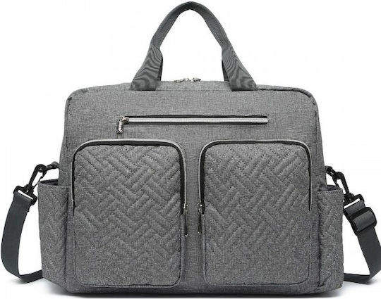Miss Lulu Shoulder/Hand Diaper Bag EQ2411-GY Gray