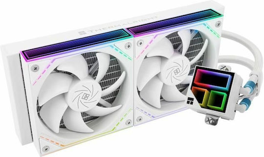 Thermalright Frozen Infinity 240 Water Cooling AIO CPU With 2 Fans 120mm And ARGB Lighting White