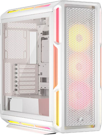 iCUE LINK 5000T LX RGB Gaming Midi Tower Computer Case with Side Window White