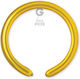260q Long Gold Modeling Balloons, 100 Pieces